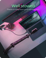 ICY BOX IB-MAG103B-T Asztalra fogatható Mikrofon tartó kar - Fekete