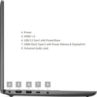 Dell Latitude 3450 Laptop Szürke (14" / Intel Core i5-1345U / 16GB / 512GB SSD / Win 11 Pro)