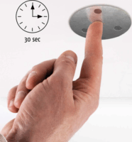 Alecto SMK10 Mágneses szerelő készlet Füst / Sén-monoxid érzékelőkhöz - Ezüst