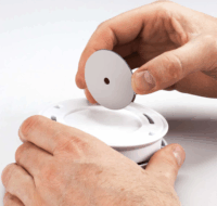 Alecto SMK10 Mágneses szerelő készlet Füst / Sén-monoxid érzékelőkhöz - Ezüst