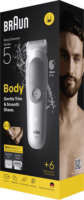 Braun BG5550 Series 5 Vezeték nélküli Akkus Nedves-Száraz Testszőrnyíró - Szürke