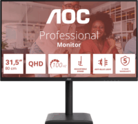 AOC 31.5" Q32E4U 16:9 QHD IPS LED Monitor - Fekete
