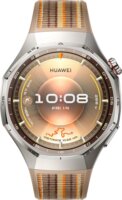 Huawei Watch GT 6 Pro 46mm Okosóra Barna Nejlon Szíjjal - Fekete / Titán