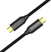 Colorway CW-CBPDCC062-BK USB-C 3.2 Apa - USB-C 3.2 Apa Adat és Töltőkábel 100W 60Hz 1m - Fekete