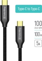 Colorway CW-CBPDCC062-BK USB-C 3.2 Apa - USB-C 3.2 Apa Adat és Töltőkábel 100W 60Hz 1m - Fekete