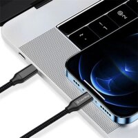 Colorway CW-CBPDCC062-BK USB-C 3.2 Apa - USB-C 3.2 Apa Adat és Töltőkábel 100W 60Hz 1m - Fekete