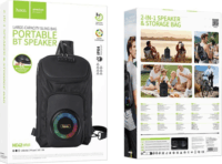 Hoco HC42 hátizsák Bluetooth hangszóróval 2.0 Hordozható hangfal 8W - Fekete