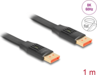 Delock 81005 DisplayPort 1.4 Apa - DisplayPort 1.4 Apa 8K 60Hz Szalagkábel 1m - Fekete