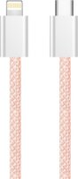 Colorway CW-CBPDCL061-P USB-C 2.0 Apa - Lightning Fonott Adat és Töltőkábel 27W 1m - Rózsaszín
