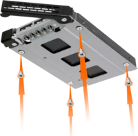 Icy Dock ToughArmor MB411SPO-B 2.5" -> 5.25" Slim 2.5" SSD/HDD Mobil Rack - Fekete