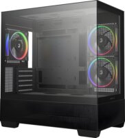 DeepCool CG380 3F Midi Torony Számítógépház + 3db 120mm ventilátor - Fekete