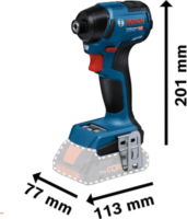 Bosch GDR 18V-220 Professional Akkus Ütvecsavarozó 18V + Koffer (akkumulátor és töltő nélkül