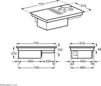 AEG CCE84543CB Beépíthető 4 zónás Indukciós Főzőlap 7350 Watt - Fekete