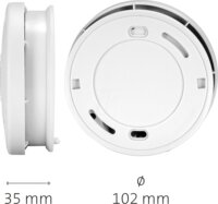 Alecto SD1010 Akkus Füstérzékelő 10 éves akkumulátorral - Fehér