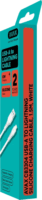 AVAX CB3304 USB-A Apa - Lightning Szilikon Adat és Töltőkábel 1.5m - Fehér