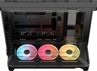 Corsair AIR 5400 LX-R LINK Midi Torony Számítógépház + 3db 120mm ventilátor - Fekete