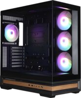 Zalman P40 NAMU ARGB Midi Torony Számítógépház + 4db 120mm ventilátor - Fekete