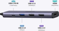 UGREEN CM478 4-port USB-C HUB 100W (HDMI + USB 3.0 + 2x USB 2.0)