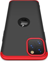 GKK GK0540 360 Full Protection 3in1 iPhone 11 Pro Hátlapvédő Tok - Fekete / Piros