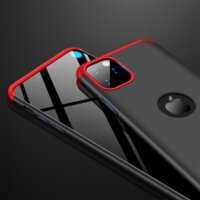 GKK GK0540 360 Full Protection 3in1 iPhone 11 Pro Hátlapvédő Tok - Fekete / Piros