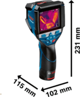 Bosch GTC 600 C Professional Akkus Hőkamera (-20 - 600 °C) + koffer