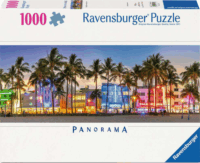 Ravensburger Panoráma - Éjszakai fények az Ocean Drive-on 1000 Darabos Puzzle