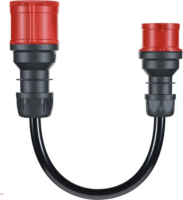 Go-e CH-04-3 Elektromos autó Töltőadapter CEE32 apa - CEE16 anya 0,3m (22kW - 16A) - Fekete