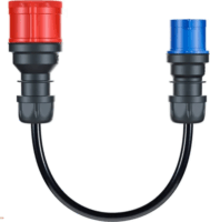 Go-e CH-04-31 Elektromos autó Töltőadapter CEE16 apa - CEE16 anya 0,3m (11kW - 16A) - Fekete