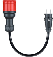 Go-e CH-04-30 Elektromos autó Töltőadapter CEE7 apa - CEE16 anya 0,3m (11kW - 16A) - Fekete