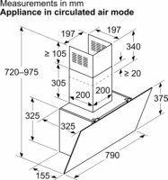 Neff D83IDK1S0 N 30 Falra szerelhető Páraelszívó Szagelszívó - Fekete