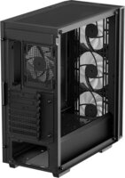 DeepCool MATREXX 55 V4 C Midi Torony Számítógépház + 3 db 140mm ventilátor + 1 db 120mm ventilátor - Fekete