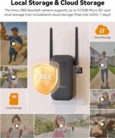 IMOU DOORBELL 3 Okos ajtócsengő kaputelefon 4MP kamerával - Fekete