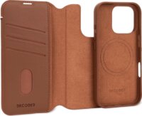 Decoded Magsafe Apple iPhone 16 Pro Max Flip Bőrtok Levehető pénztárcával - Barna