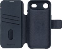 Decoded Magsafe Apple iPhone Air Flip Bőrtok Levehető pénztárcával - Sötétkék