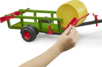 Bruder Bála gyűjtő utánfutó autó kiegészítő 3db bálával