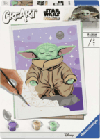 Ravensburger CreArt Star Wars Festés számok szerint - Meditáló Grogu