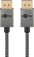 Goobay 77445 DisplayPort 2.1 Apa - DisplayPort 2.1 Apa Kábel 1m - Fekete / Szürke