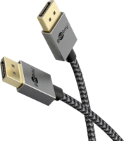 Goobay 77445 DisplayPort 2.1 Apa - DisplayPort 2.1 Apa Kábel 1m - Fekete / Szürke
