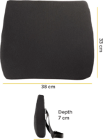 Fellowes Breyta Párnás háttámasz - Fekete