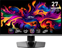 MSI 26.5" 271QRXDE 16:9 QHD QD-OLED Gaming Monitor - Fekete