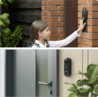 Reolink D340W Okos ajtócsengő kaputelefon kamerával - Fekete