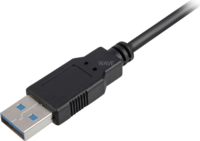 Sharkoon USB-A 3.2 Apa - USB-A Anya Hosszabbító Kábel 3m - Fekete