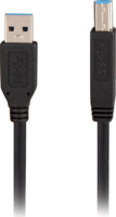 Sharkoon USB-A 3.2 Apa - USB-B Apa Nyomtató Kábel 2m - Fekete