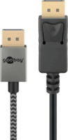 Goobay 77444 DisplayPort 2.1 Apa - DisplayPort 2.1 Apa 8K 120Hz Kábel 1m - Fekete / Ezüst