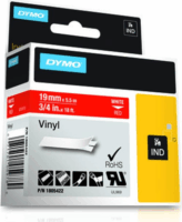Dymo Schriftband 1805422 Vinyl Feliratozógép szalag - Piros alapon Fehér