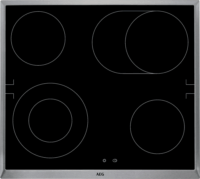 AEG KOMBI3026 4 zónás szabadonálló Elektromos Tűzhely - Ezüst / Fekete