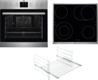 AEG KOMBI3026 4 zónás szabadonálló Elektromos Tűzhely - Ezüst / Fekete