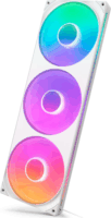 NZXT F420 RGB CORE PWM 140x140x26 RGB LED Rendszerhűtő ventilátor 3db - Fehér
