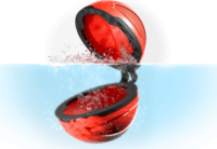 SpyraBlast 6 darabos Mágneses Vizibomba szett - Piros