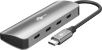 Goobay Slim 76565 USB-C 3.2 4-port HUB - Szürke